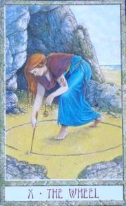 The Wheel from The Druid Craft Tarot deck